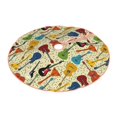thumbnail image 2 of KLL Christmas Tree Skirt,Party Decorations Farmhouse for Christmas Decorations Holiday Party 48" -Different Kind Of Guitars, 2 of 6