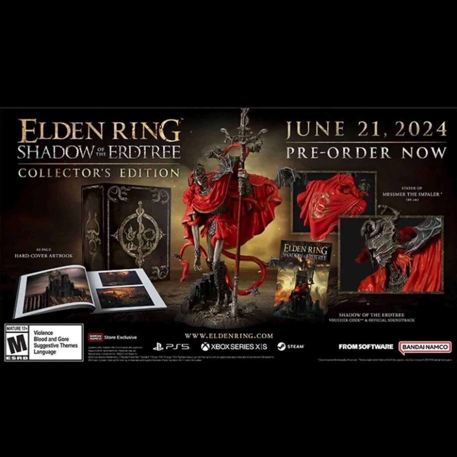 Elden Ring Shadow Of The Erdtree édition Collector - PS5 NEUF