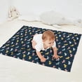 thumbnail image 2 of Dark Blue Cartoon Unicorn Pattern Blanket,Comfortable Soft Flannel Throw Blanket,All Season,Warm Lightweight Blankets for Sofa Bed Couch Living Room Chair,30"x40", 2 of 4
