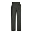 thumbnail image 4 of Futezty Men Classic Fit Comfort Pleated Front Solid Color Pants, 4 of 5