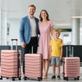thumbnail image 2 of Luggage Sets 3 Piece Lightweight Luggage with Spinner Wheels ABS Travel Suitcase with TSA Lock 20 24 28 inch Carry on Luggage RoseGold, 2 of 9