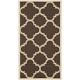 thumbnail image 3 of Safavieh Courtyard Becky Quatrefoil Indoor/Outdoor Area Rug, 4' x 4' Square, Dark Brown, 3 of 11