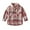 Red, variant on Kids' Boys Girls Plaid Shirt 2-10Y - Casual Long Sleeve Button Down Shirt with Dual Pockets, Fall Winter Layering Shirt