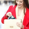 thumbnail image 6 of Daisy Elegant Coin Purse Wallet with 0.7 Microfiber Zinc Alloy Jaws, 4.3x4.7 in/11x12 cm Size, 6 of 7