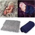 thumbnail image 3 of Photo Blanket Soft Photography Wrap Shaggy Area Rug with Ripple Wrap for Newborn, 3 of 10