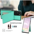 thumbnail image 3 of Phone Case for Samsung Galaxy Note 20 Ultra 5G Wallet Cover with Screen Protector and RFID Card Holder Slot Stand Cell Note20 Plus Notes 20Ultra Note20+ U + 20+ Twenty Not S20 Women Girl Men Boy Green, 3 of 11