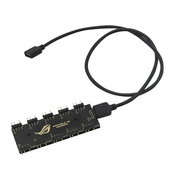 10 RGB Sync HUB Splitter Extension Cable for Motherboard RGB Fan (5V 3Pin)