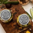 thumbnail image 4 of Shisuyan 4Pcs Can Lids Stainless Steel Regular Mouth For Food Storage At Home, 4 of 9