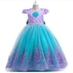 thumbnail image 1 of Vestido de princesa Ariel de La Sirenita de Disney, vestido de encaje con lazo para niñas, disfraces de Cosplay, Vestido de Halloween para niños, fiesta de cumpleaños, vestidos de noche 3T Gao Jinjia LED, 1 of 2