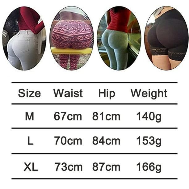  Women Shapewear Butt Lifter Body Shaper Panties High Waist  Hip Padded Enhancer Booty Lifter Tummy Control Panty Black