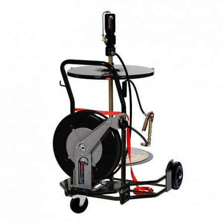 

Wolflube Wheeled grease set for drum 400 lbs with hose reel