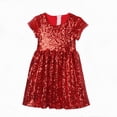 thumbnail image 2 of Taybagh Girls Birthday Dresses Children Sequins Girls Dresses Size 6 Cool Summer Kids Dresses Back Zipper, 2 of 4