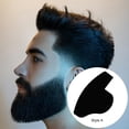 thumbnail image 2 of Práctica tarjeta de mejora de peluquería para la línea del cabello y el bigote de los hombres. Accesorio elegante para dar forma a la línea del cabello y la barba, 2 of 3