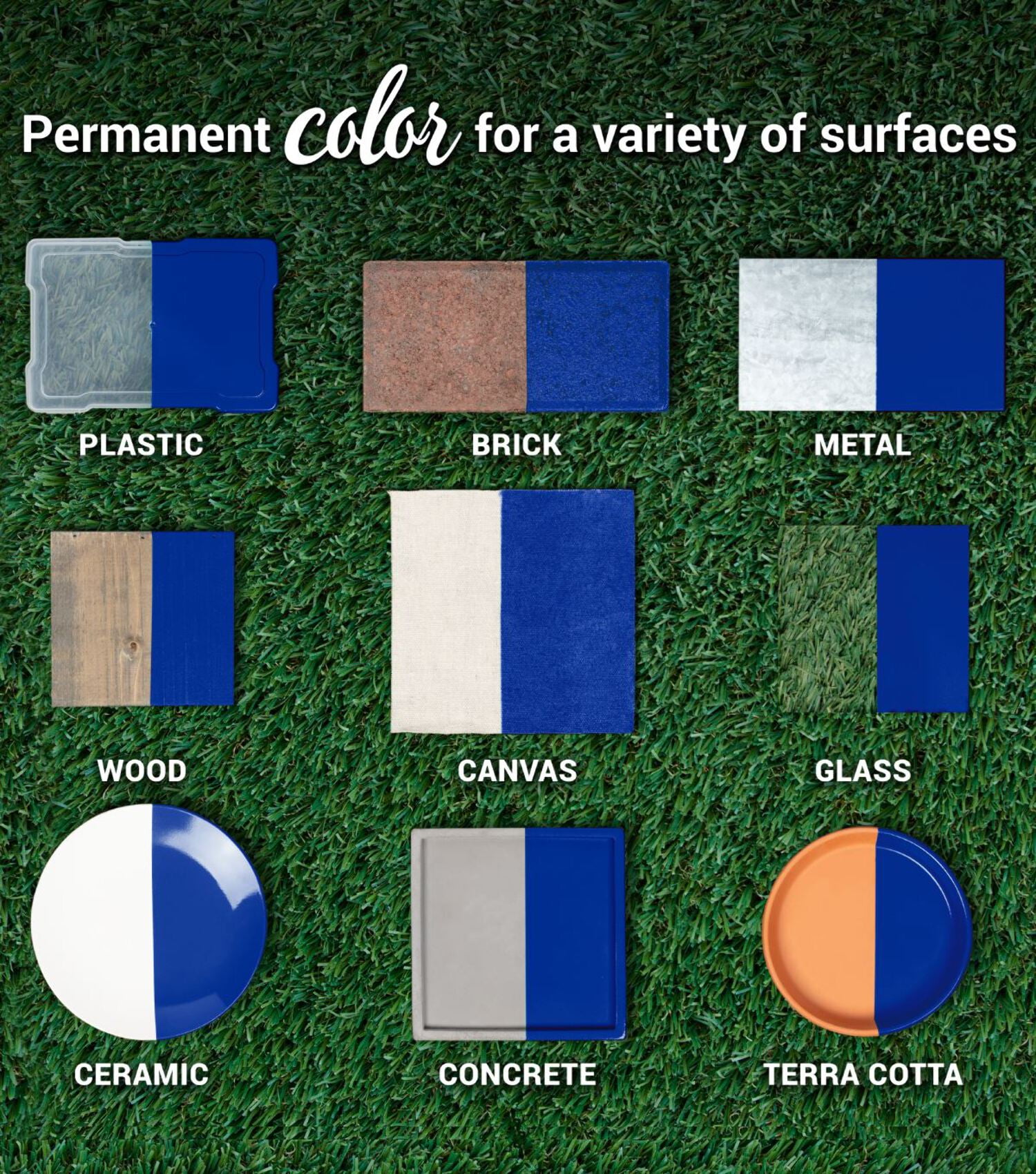 COLORSHOT Gloss Spray Paint, Hello Handsome (Royal Blue) 10 oz. 4 Pack, Fast-Drying Acrylic Paint, Indoor & Outdoor Use