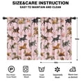 thumbnail image 2 of Blackout Kids Curtains,Dogs with Flowers Childrens Insulated Curtains Set Of 2,Bedroom Essentials,Toddler Room Decor 42x54in(106x137cm), 2 of 4