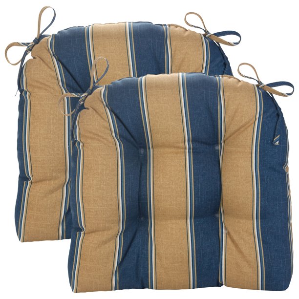 Patio Outdoor/Indoor Ada Stripe Extra Large Chair Cushion, Set of 2