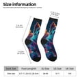 thumbnail image 2 of Fotbe Starry Sky White Cloud Puppy Pattern Long Socks for Men & Women – Breathable & Stretchy Compression Socks, Ideal for Running, Travel, and Everyday Wear Size 5-11, 2 of 6