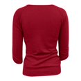 thumbnail image 2 of Blusa George Talla M Manga 3/4 Vino, 2 of 4