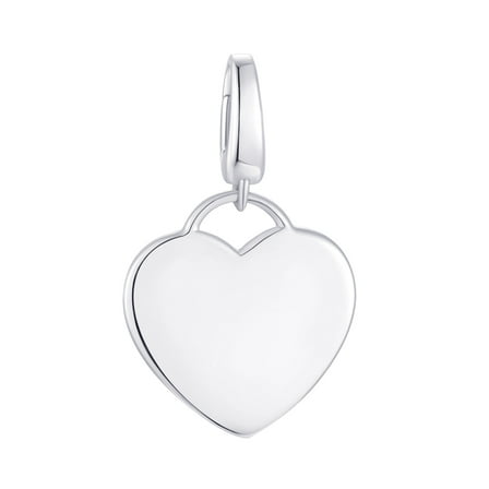 Brilliance Fine Jewelry Heart Charm in Sterling Silver