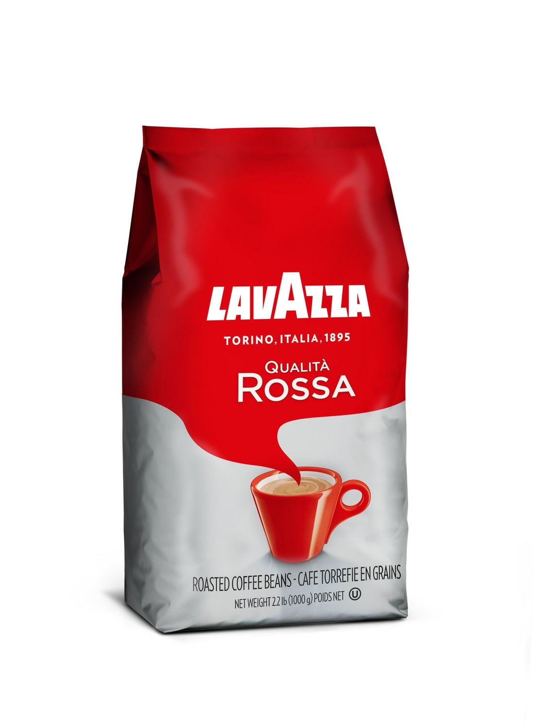 Lavazza - Qualita Rossa Espresso - Medium Roast, Whole Bean Coffee - 1 kg