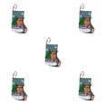 thumbnail image 1 of Toystoory Calcetín navideño individual para colgar en la ventana, bolsa de regalo para fiestas, atmósferas festivas, adorno elegante, Type2 NO2, 1 of 6
