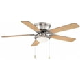 thumbnail image 2 of Hugger 52" Nickel Traditional LED Ceiling Fan, 2 of 10