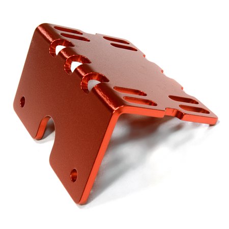Esc Radio (Integy RC Toy Model Hop-ups C26138RED Billet Machined Side ESC Mount Plate for Axial 1/10 SCX-10)