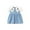 Light Blue-15, variant on Toddler Girls Denim Tutu Dress Ruffle Sleeveless Tulle Dresses Ruched Mesh Dress for 6M-5Y