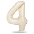 thumbnail image 1 of Juego de globos con números de aluminio de 0 a 9 pulgadas, color beige, para cumpleaños, 1 of 9