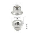 thumbnail image 2 of Uxcell M5 Nylon Insert Hex Lock Nuts with Flange, 304 Stainless Steel, Plain Finish, 15 Pack, 2 of 5