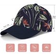 thumbnail image 2 of Gorra de béisbol para mujer, gorras de béisbol para hombre, gorras de papá, gorras informales de algodón teñido con grafiti para papá, niñas y niños Feliz Sencillez, 2 of 4