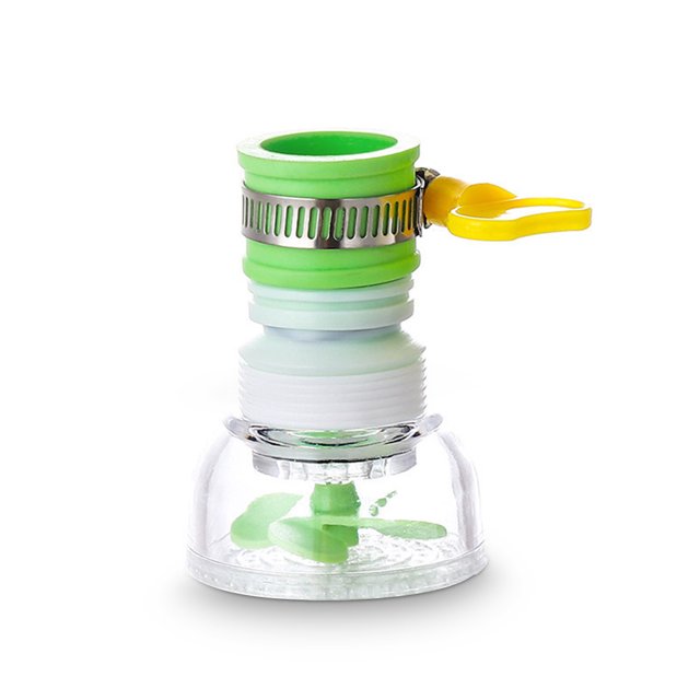 Grifo de lavabo de vanidad Filtro de grifo de lavado de ducha Extensor ajustable Adaptador de rociador flexible de cocina universal Tipo 1, 1 pieza 360 grados Inevent HA009002-01B