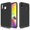 Black, variant on For Samsung Galaxy M20 / SM-M205 Dual layer Metal Brushed Shockproof Armor Hybrid Case Cover - Purple