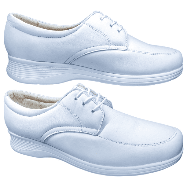 Zapatos De Enfermera Blancos De Piel Para Mujer Ideal Para