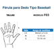 thumbnail image 5 of Férula De Aluminio Semirrígida Tipo Baseball Dedo Tynor F03, 5 of 5