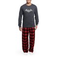 thumbnail image 5 of CafePress - Silver Glittery Bat - Men's Long Sleeve Charcoal Pajama Set, 5 of 7