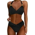 thumbnail image 1 of Women's Two Piece Bathing Suits Push Up Bikini Set Nylon Spandex for Tropical Vacations, 1 of 4