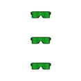 thumbnail image 3 of bedienty LED Light Up Sunglasses EL Glasses Glow Costume Rave Cosplay Party green 3Set, 3 of 6