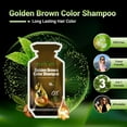 thumbnail image 2 of Herbishh Hair Coloring Shampoo with Argan Mask (10 Sachets + 1 Pouch) | 3-in-1 Dye, PPD-Free, Easy Application, Gray Coverage, Travel Pack | 6 Shades (Golden Brown), 2 of 8