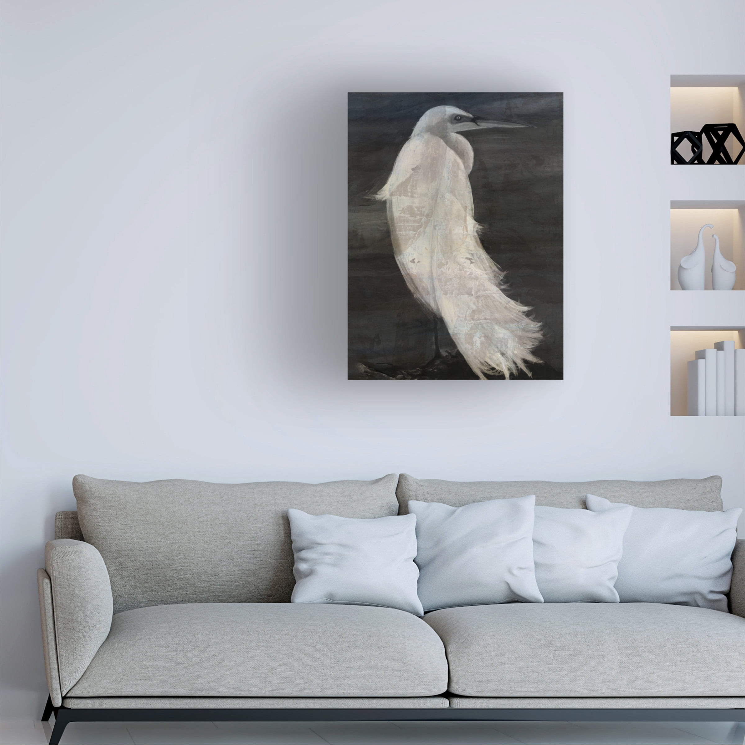 Stellar Design Studio 'Textured Egret II' Canvas Art
