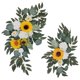 thumbnail image 1 of 2 piezas Flor Swag Girasoles Decoración Flor Guirnalda Arco floral artificial Opción 3A Yuyangstore Flores de arco de boda, 1 of 8