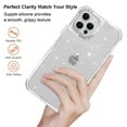 thumbnail image 4 of For Apple iPhone 14 Pro Glitter Bling Clear Hybrid Bumper Shockproof Case Cover, 4 of 13