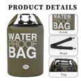 thumbnail image 1 of Bolsa Impermeable Bolsa de rafting a la deriva de 30L Bolsa impermeable de natación de PVC de gran capacidad (verde militar) Likrtyny Para Estrenar, 1 of 8