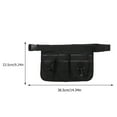 thumbnail image 2 of NICEXMAS Black Garden Waist Bag with Hanging Pouch and Utility Pockets, Apron Style for Organized Gardening Tools, 2 of 8