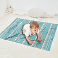 thumbnail image 2 of Blue Ethnic Geometric Pattern Blanket,Comfortable Soft Flannel Throw Blanket,All Season,Warm Lightweight Blankets for Sofa Bed Couch Living Room Chair,30"x40", 2 of 4
