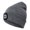 Gray, variant on Yoone Unisex Outdoor Cycling Hiking LED Light Knitted Hat Winter Elastic Beanie Cap