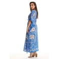 thumbnail image 2 of Riviera Sun Long Dashiki Caftan / Caftans for Women (Blue - Elephant, Small - Medium), 2 of 3