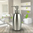 thumbnail image 2 of Cosmug Brushed Stainless Steel Soap Dispenser, Refillable Liquid Pump Bottle, 350mL Lotion Storage Vessel, for Bathroom Countertop, Kitchen Sink, Hand Soap, and Liquid Cleanser, 2 of 6