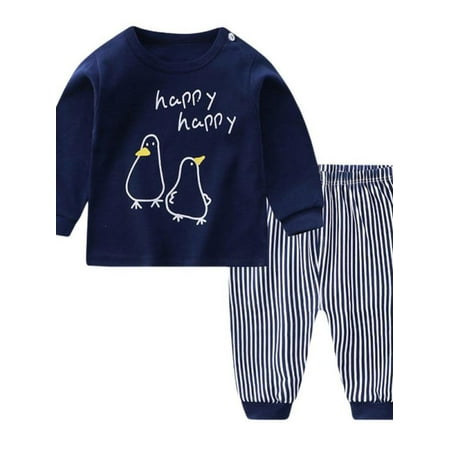

Topumt Boys Girls Pajamas Set Children Christmas Pants Set 100% Cotton Size 0-5 Years