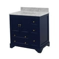 thumbnail image 5 of Madison 36" Bathroom Vanity with Royal Blue Cabinet and Carrara Marble Top, 5 of 6